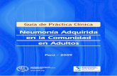 Guía de Práctica Clínica - speit.org · Guía de práctica clínica: neumonía adquirida en la comunidad en adultos. Lima: SPEIT, OPS 2009. 68 p. : 21 x 14.8 cm. 1. NEUMONÍA 2.