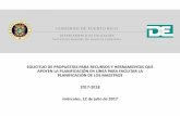 GOBIERNO DE PUERTO RICO - Iniciode.gobierno.pr/files/1_PPT_Recurso_y_Herramientas_de_Planificacion... · •Una vez la data pase al DEPR, ... (8.5 x 11), incluyendo las tablas y la