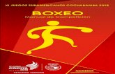 XI JUEGOS SURAMERICANOS COCHABAMBA 2018 BOXEO€¦ · 04 codesur comitÉ organizador de los xi juegos suramericanos cochabamba 2018 boxeo manual de competición xi juegos suramericanos