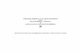 PROBLEMAS Y CUESTIONES DE ÁLGEBRA LINEAL Y … · Convocatoria de junio - Examen final.....95 Álgebra lineal y geometría ...