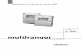 multiranger - Siemens AG · Este manual contiene indicaciones importantes y condiciones para una utilización sin peligro ... Conexión serie RS-232 ... 60 Asignar los relØs a ...