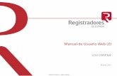 Manual de Usuario Web LEI - rmmalaga.com · Colegio de Registradores Mercantiles y de la Propiedad del Reino de España 4 1. Menú principal 1. Menú principal Desde el Portal Web