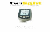 Medidor de espesores - twilight.mx puede restablecer en cualquier momento la calibración del fabricante para su medidor de espesor realizando el procedimiento “RESET” ...