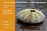 Las Metas y Objetivos de Biodiversidad de Canadá … de los Pueblos Aborígenes sobre las Metas y Objetivos de Biodiversidad de Canadá 2020 Preparado para la 11 ª Reunión de la