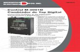 Control M‑2001D Cambiador de Tap Digital · requerimientos de NERC CIP, ... • Operación de Arrastre Manual (Drag Hands) ... Usuario, de 15 caracteres (Nivel 1 o Nivel 2)