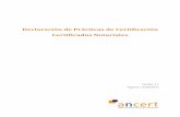 Declaración de Prácticas de Certificación - Inicio - ancert · 2017-11-28 · ... DPC_NOT_V2_20170515.docx Formato: Word 2007 1.2. Control de versiones ... 24/11/2015 30/11/2015