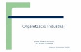 Organització IndustrialOrganització Industrial 1 OI.pdf1.1 QQgué és l’organització industrial La importància deLa importància de managerial economicsmanagerial economics (economia