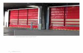 Puertas Rápidas Apilables color rojo y apertura por ...masterdock.mx/FichasTecnicas/Infraca_Cortinas_Rapidas.pdf · Puerta rápida enrollable de congelación en combinación con