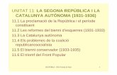 UNITAT 11: LA SEGONA REPÚBLICA I LA CATALUNYA …blocs.xtec.cat/historiainspremiademar/files/2013/02/... · 2013-04-18 · Però la celebració col·lectiva, festiva i espontània,
