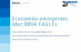 Economías emergentes líder: BBVA EAGLEs · BBVA EAGLEs: ¿Por qué es relevante para México? •Porque México es una economía emergente de gran tamaño pero no esta incluido