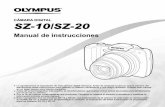 SZ-10 SZ-20 Manual de Instrucciones ES · (F-2AC) OLYMPUS Setup CD-ROM CContenidosontenidos Nombres de las piezas ... la reproducción) (p. 20, 22, 49) Botón m (p. 6) Botón E (guía
