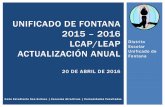 UNIFICADO DE FONTANA 2015 2016 LCAP/LEAP Distrito … · grado a través de la enseñanza Meta 2: Programas y Servicios que Promuevan el Multilingüismo y el Multiculturalismo Meta