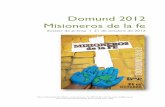 Domund 2012 Misioneros de la fe - diocesisdehuelva.es de Benedicto XVI para el DOMUND 2012 15 ... • Catequesis, ... • En la página web de las OMP, ...