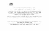 PROYECTO DE NORMA MEXICANA ANÁLISIS DE AGUA …legismex.mty.itesm.mx/normas/AA/proy0909/proy-nmx-aa-131-1-scfi08… · - INSTITUTO MEXICANO DEL PETROLEO - INSTITUTO MEXICANO DE TECNOLOGÍA