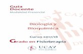 Biología y Bioquímica - Universidad Católica de Ávila · Guía docente de Biología y Bioquímica 4 4 CB1. Que los estudiantes hayan demostrado poseer y comprender conocimientos