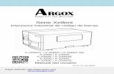 Serie Xellent - Argox · Recuperación 60 El cuidado de su impresora 61 Limpieza del cabezal de impresión 61 ... TABLA ASCII 78 Apéndice A: estatus de la impresora 79. IV Apéndice