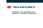 MANUAL DE USUARIO DEL - Service Portal Automobileserviceportal.suzuki.eu/suzuki/current/es/ES/user_manual.pdf · 1-1 Descripción general Fig. 1 Selección de modelo - Página de