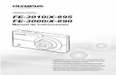 FE-3010/X-895 FE-3000/X-890 Cable USB Cable AV … · FE-3000/X-890 Manual de instrucciones Le agradecemos la adquisición de esta cámara digital Olympus. Antes de empezar a usar