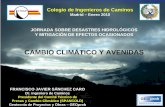 CAMBIO CLIMÁTICO Y AVENIDAS - spancold.esspancold.es/Archivos/DHM-FJSC-Cambio_Climatico_y_Avenidas.pdf · Presidente del Comité Técnico de Presas y Cambio Climático ... ASPECTOS