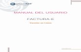 MANUAL DEL USUARIO FACTURA-E - Sfacilenlinea.com · MANUAL DEL USUARIO FACTURA-E Versión en Línea. Contenido Página Principal ...