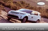 land rover party 2017 es small · Después de una década de aventura en familia y diversión, Land Rover Party regresa con su 11ª edición para ofrecer un ˜n de semana único y