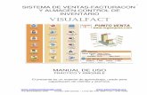 Manual Uso VisualFact - visualcont.com · para poder personalizar el formato de los reportes, como la factura, boleta de venta, ... Kardex Dar clic en Reportes / Inventarios / Reporte