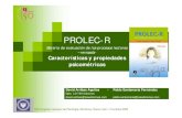 PROLEC-R - edicionesmagina.com · PROLEC-R Batería de evaluación de los procesos lectores – revisada-Características y propiedades psicométricas XVI Congreso mexicano de Psicología,