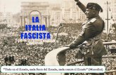La ITALIA FASCISTA · Orígenes del fascismo en Italia: – Crisis económica durante la Primera Guerra Mundial y la posguerra. La deuda del país provocó una subida de precios.