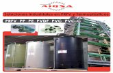 PRFV· PP· PE· PVDF· PVC· PVC-C - aiqsa.com · Equipos para el manejo, almacenamiento, proceso, y calderería de todo tipo de equipos industriales en general, realizados en poliéster