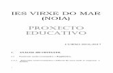 IES VIRXE DO MAR (NOIA) PROXECTO 2016...  O 70% do alumnado do I. E.S. Virxe do Mar procede do concello