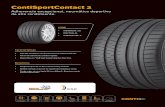 ContiSportContact 2 - Continental Tires · • Respuesta precisa en direccionamiento y frenado. • Óptimo manejo y tracción en superficies mojadas y secas. • Puede rodar sin
