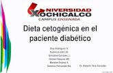Dieta cetogenica en el paciente diabético · • La presente investigación desarrollada, estableció resultados positivos en relación a la aplicación de la dieta cetogenica en