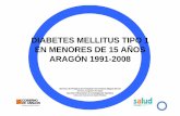 DIAPOSITIVAS 91-08 DIABETES MELLITUS TIPO 1 EN MENORES DE …€¦ · 1. Introducción • La diabetes mellitus (DM) es un trastorno endocrinometabólico crónico caracterizado por
