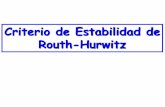 Criterio de Estabilidad de Routh-Hurwitz - D E A ...dea.unsj.edu.ar/control1/apuntes/apuntes Routh Hurwitz.pdf · Estabilidad de Sistemas de Control Lineales . La condición necesaria