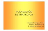 PLANEACIÓN ESTRATÉGICA - Emagister - Cursos y … · 4 Proyecto de Integración: La estrategia y los objetivos estratégicos Los puntos de la intervención organizacional