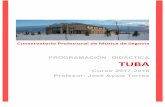 Conservatorio Profesional de Música de Segoviaconservatoriosegovia.centros.educa.jcyl.es/sitio/upload/TUBA_2017... · * sillas de varias alturas, atriles, encerado y espejo. La biblioteca