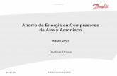 Ahorro de Energia en Compresores de Aire y Amoniaco · Ahorro de Energia en Compresores de Tornillo ... Velocidad óptima del compresor y del ventilador ... Data provided by Ingersoll