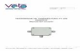 TRANSMISOR DE TEMPERATURA PT-100 A6042010 … · Fijación al muro, 2 pernos M3 Conexión de cable 4 conductores (2 conductores suministrados + 2 conductores de transmisión de datos)