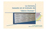 La lectura, basado en el método de “Glenn Doman”cursos.cenhomologados.com/dw/1-28-LEC/DOCS/LEC_M01_Metodo_… · La lectura, basado en el método de “Glenn Doman” Lourdes