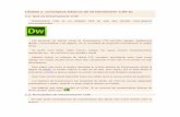 Unidad 1. Conceptos básicos de Dreamweaver CS6 (I) css6.pdf · Además de Dreamweaver, ... desde Internet las 24 horas del día. El precio por disponer de espacio propio en el ...