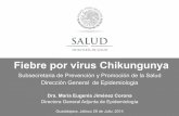 Fiebre por virus Chikungunya - cenaprece.salud.gob.mx · Fiebre por virus Chikungunya Subsecretaria de Prevención y Promoción de la Salud Dirección General de Epidemiologia Dra.