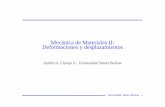 Mecánica de Materiales II: Deformaciones y … · Universidad Simón Bolívar Mecánica de Materiales II: Deformaciones y desplazamientos Andrés G. Clavijo V., Universidad Simón