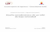 Diseño aerodinámico de un UAV de baja velocidadaero.us.es/sesteban/pdf/PFC/Cefiro/PFC_Adrian/PFC_Adrian.pdf · Escuela Superior de Ingenieros –Universidad de Sevilla Diseño aerodinámico