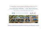Fundación ICEM UIC Barcelona · 2 RESUMEN del PROGRAMA Esta SEXTA edición del “Seminario Hispanoamericano en Gestión en Salud”, organizada conjuntamente por la Fundación ICEM