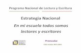 Estrategia Nacional - Secretaría de Educación del …seducoahuila.gob.mx/varios/lectores/Preescolar.pdf · ... durante todo el ciclo escolar. En el mes de junio de 2014 se promoverá