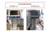 RESPIRADOR EVITA 2 - enfermeriarespira.es · CALIBRACIÓN EVITA 4 - Comprobación de la válvula de espiración - Pulsar en si - En la parte inferior aparece, conectar el pulmón