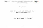 FASUT NOTAS A LOS ESTADOS FINANCIEROS DICIEMBRE DE … 2017 (1).pdf · estructura principal de los estados financieros; ... preparados con base a las Normas Internacionales de ...