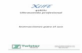 40KHz Ultrasonido profesional Instrucciones para el uso Cavitazione manual.pdf · Ultrasonido profesional . Instrucciones para el uso . Rev. 01 del 10/09/09 3/20 ÍNDICE: ... LIGERAS