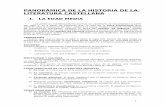 BREVE PANORÁMICA DE LA HISTORIA DE LA …f-eines.alaxarxa.cat/cas/images/file/LITERATURA CASTELLANA - S XIX... · PANORÁMICA DE LA HISTORIA DE LA LITERATURA CASTELLANA 1. LA EDAD