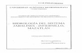 HIDROLOGÍA DEL SISTEMA JABALINES …148.206.53.84/tesiuami/UAM3781.pdf · LISTA DE TABLAS Tabla 1.- ... distribución de probabilidad Gumbel Doble Tabla 10.- Alturas de precipitación